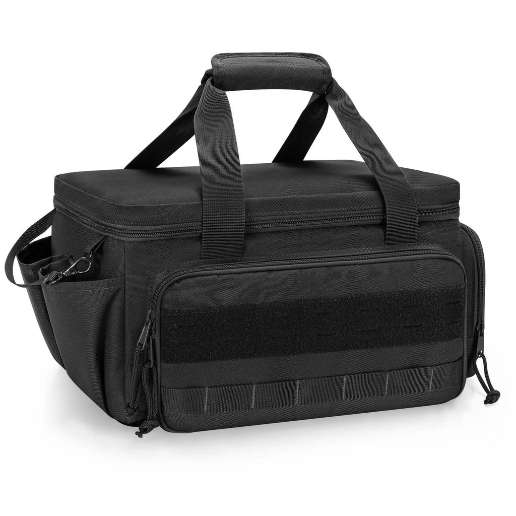 Upgraded 600D 14" Heavy Duty Tactical Tool Bag with Strap Non-Slip Base Multipurpose Work Organizer for Handyman,Carpenter