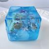Taba Squishy Stress Balls Cube - Ocean Sensory Fidget Toy Slow Rise Squishy Toys For Kids And Adults Squeeze Relax Gift