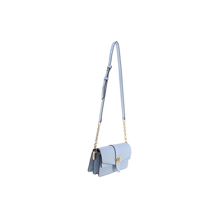 New MICHAEL KORS Greenwich Cow Leather Shoulder Bag Medium Women's Blue 30H1GGRL2L-487