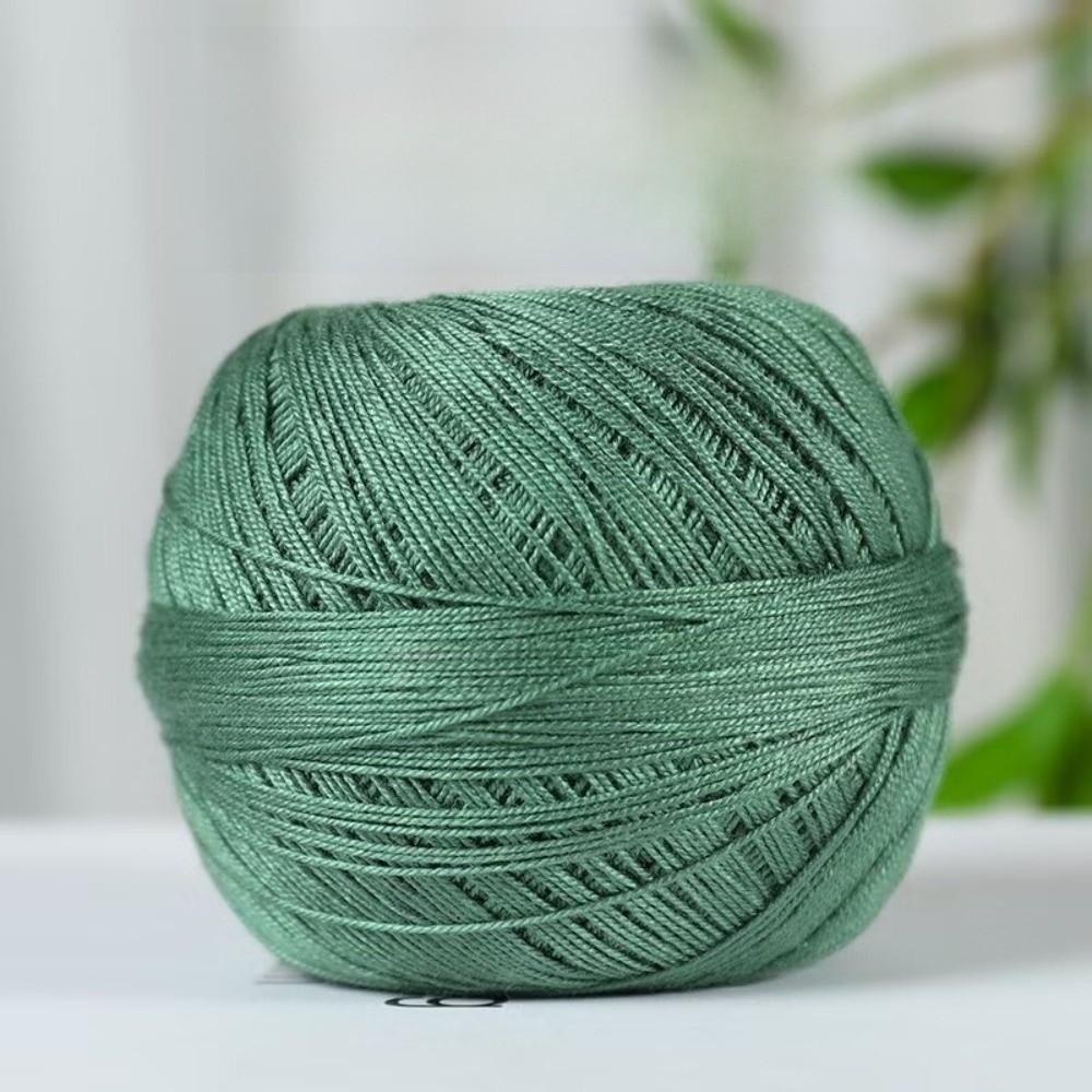 Soft Lace Yarn Bundle Solid Color Crochet Thread Yarn Premium Mercerized Yarn for DIY Knit