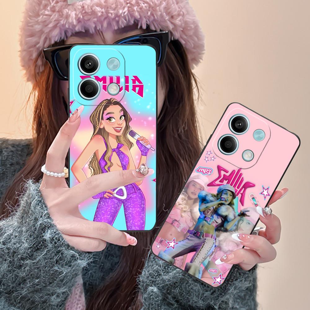 Emilia Cute Mernes Phone Case for Xiaomi Redmi Note 14 13 12 11 A5 3 2 1 Pro Plus 4G 5G Colour Printing Cover Luxury Pretty