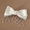 New Bow Rhinestone Tassel Hair Clips Barrettes Hairpins for Women Spring Ponytail Clips Girls Hair Accessories Shiny Headwear