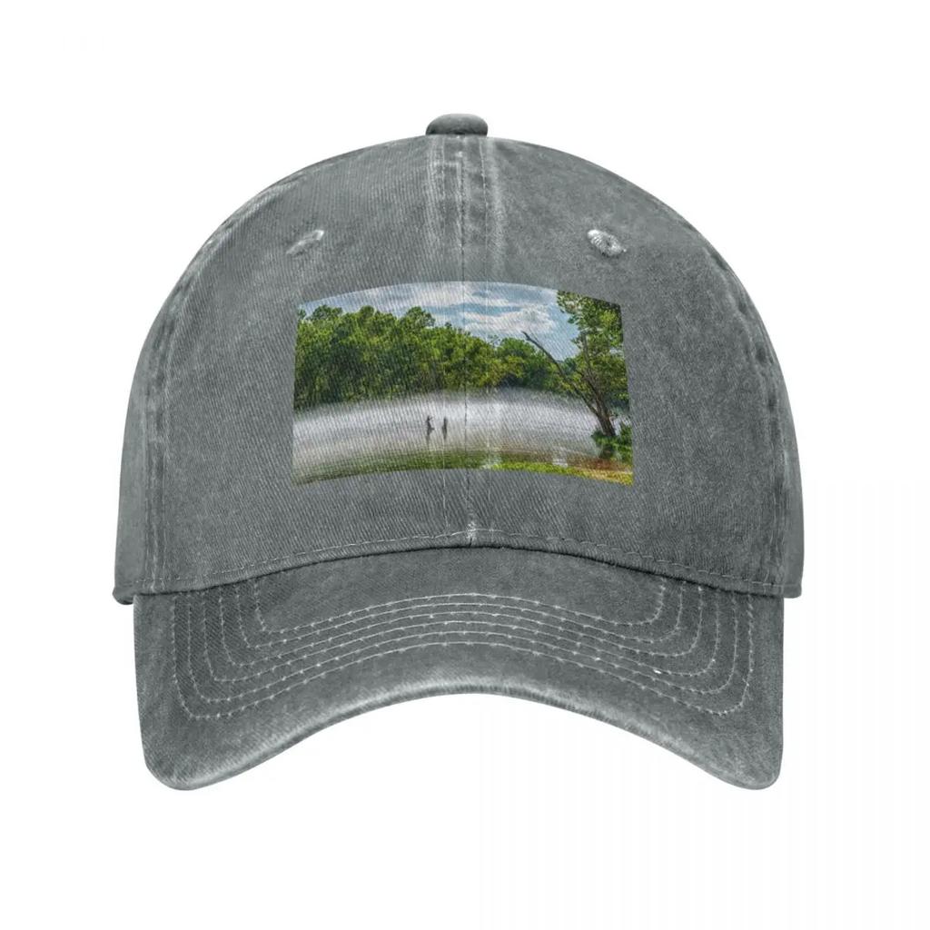 Lake Taneycomo Summer Fog Baseball Cap black hats on offer Hip Hop western Hat Unisexs Hats Womens