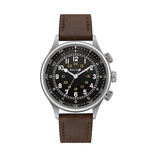 Bulova 96A245 Automatic Men's Watch Black Dial 42mm Analog Round From Japan