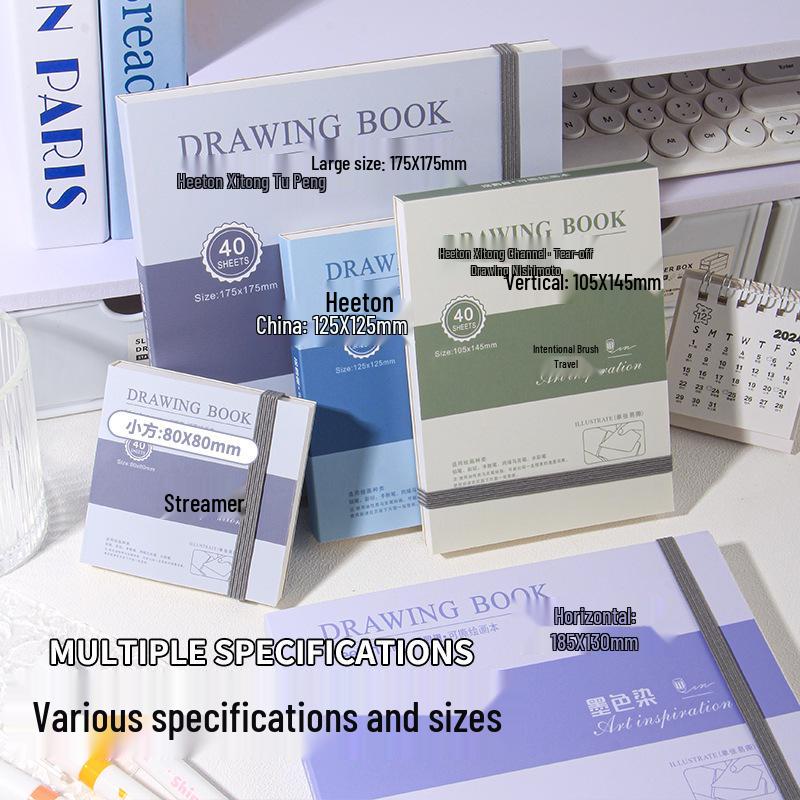 Tearable Art Portable Watercolor & Acrylic Sketchbook - Ultra-Thick, Professional Painting Book for Students