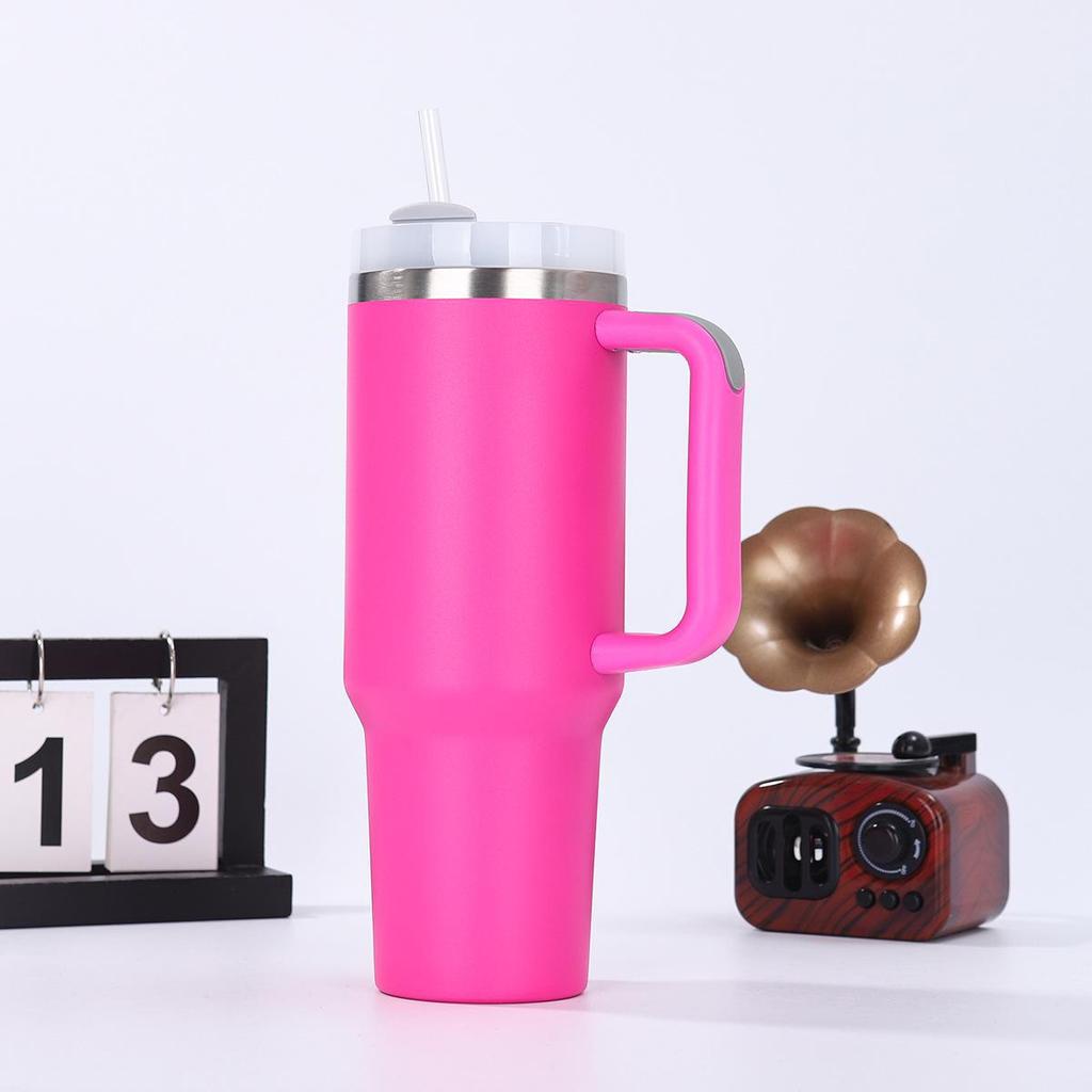 40oz Stainless Steel Thermos with Handle - 1st & 2nd Gen, 3D UV Customizable Car Cup