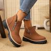 2025 New Women Simple and Stylish Boots Plus Size Platform Shoes Women Thick Sole Ankle Boots Fashion Comfortable for Women