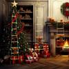 Creative LED Hanging Light String Waterproof Night Light Climbing Stairs Santa Claus Lights  Gift