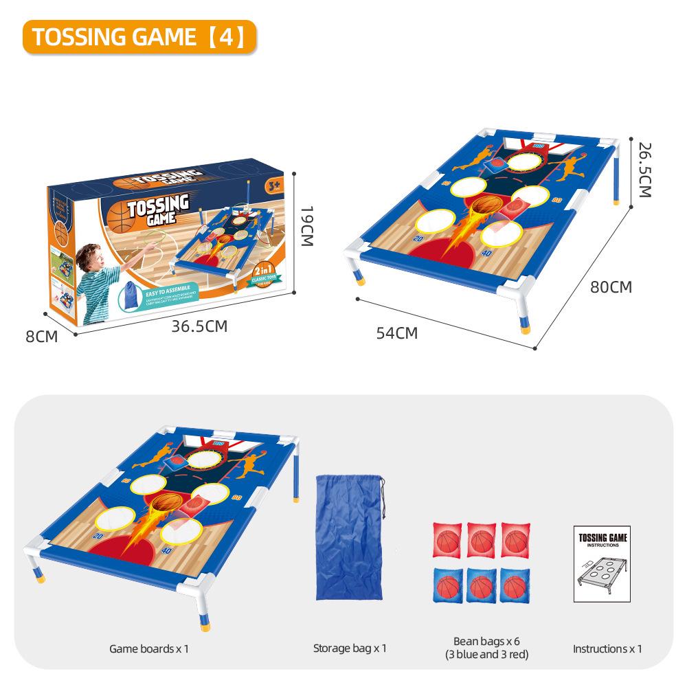 Indoor Sports Sandbag Toss Board: Children’s Sensory Training Educational Ring Toss Toy Set