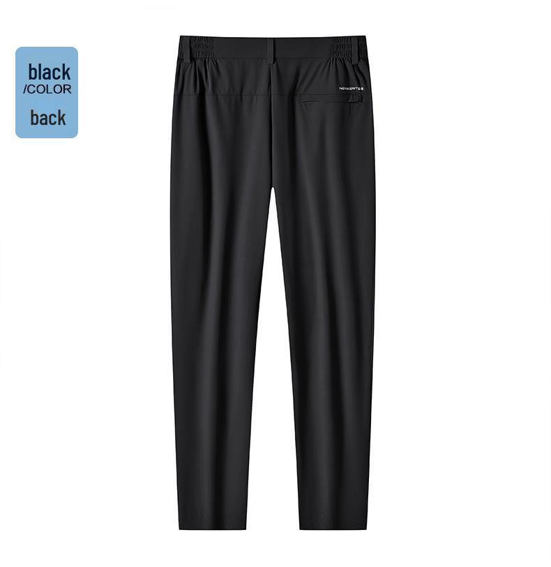 Men's High-End Ice Silk Elastic Casual Summer Pants