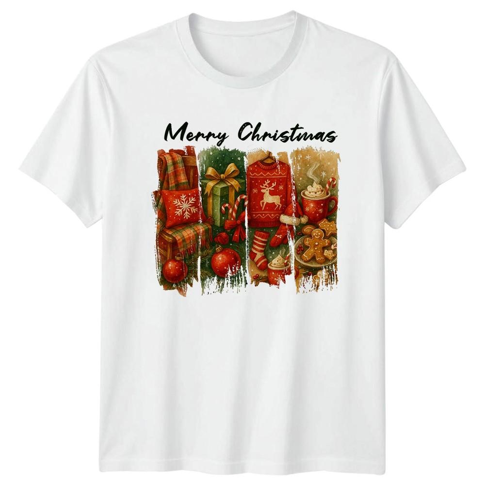 Merry Christmas Holiday Christmas Unisexs TShirt Unisexs Tee Graphic Unisex Top a S