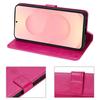 Coque de Protection - BOOLING - pour Samsung Galaxy S25 FE - Effet Cuir Motif Papillon Fuchsia - 2 Verres Trempés