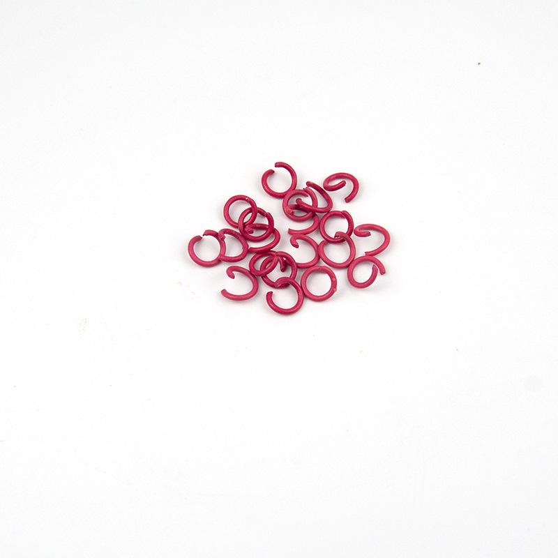 Breloc cu inel de fier colorat pentru bijuterii și brățări DIY