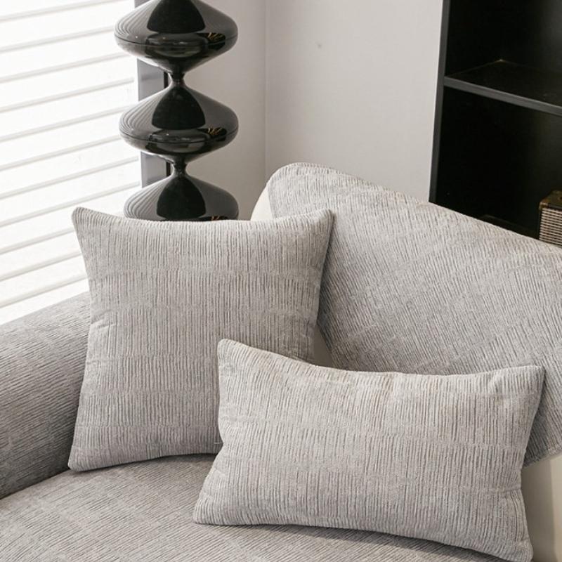 Solid Color Minimalist Sofa Cushion Chenille Cushions Backrest Cover Sofas Towel Cloth Dust Anti Slip Protective Seat Mat
