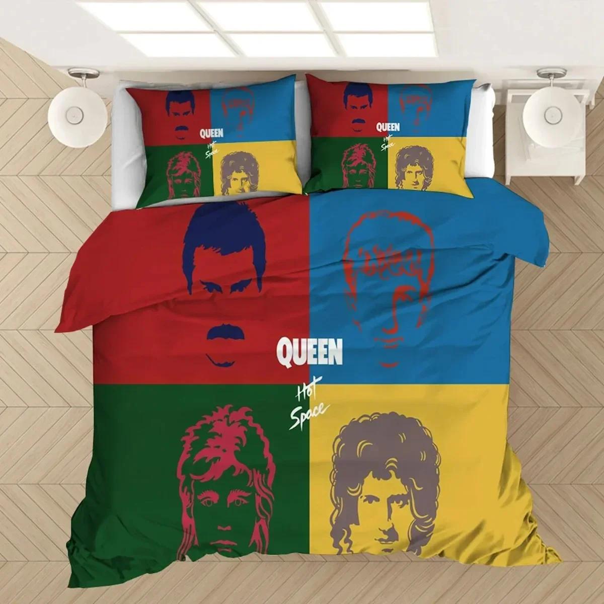 

Freddie Mercury 3D Bedding Set Duvet Cover Sheet Printed Bed Set Pillowcase Bed Full Queen King Size Comforter Bedroom 70x133cm 2pcs