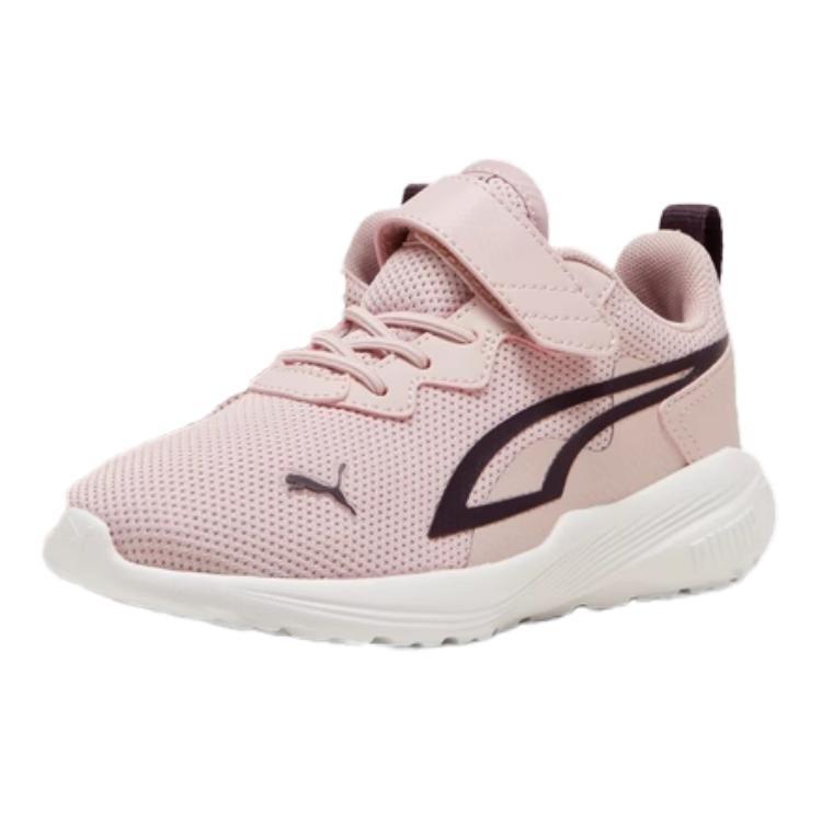 PUMA All Day Active Fabric Breathable Abrasion Resistant Lightweight Cushioning Low top Kids' Running Shoes Fuchsia 387387-19