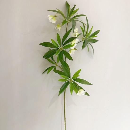 Artificial Flowers Fig Tree Branches with Realistic Leaves And Flowers Flexible Bendable Stems for Indoor Outdoor Decor Fake Fig Flower Arrangement