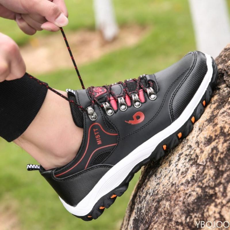 Large Size Spring and Autumn New Thick Soled Height Increasing Casual Men's Shoes for Outdoor Hiking Tourism Exploration Shoes