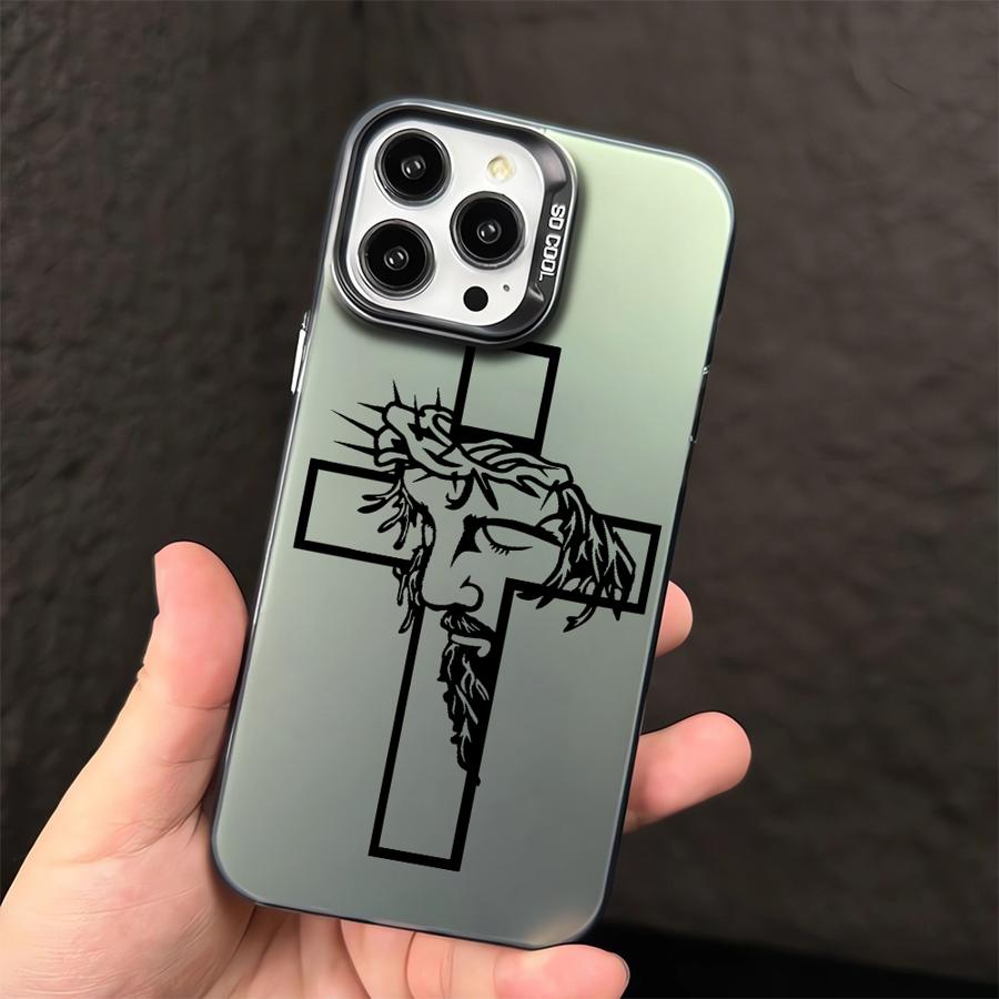 Cross Jesus Cover Case for iPhone 15 Plus 16Pro 14 Pro MAX 12 16 11 16e 13 13Pro