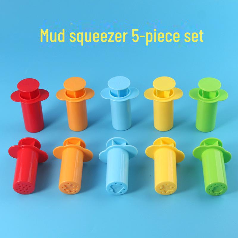 

Набор из 5 сверхлегких трубок для выдавливания глины для самостоятельного изготовления помадки и выпечки Noodle tube 5-piece set