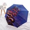 Castle Themed Travel Umbrella-8 Ribs Automatic Opening and Closing, Portable Folding Design, Compact and Stylish Umbrella