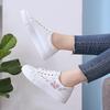 Fashion Chinese Style Embroidered Little White Shoes Female Student Flat Casual Sneakers 2025 Spring New Breathable Womens Board Shoes