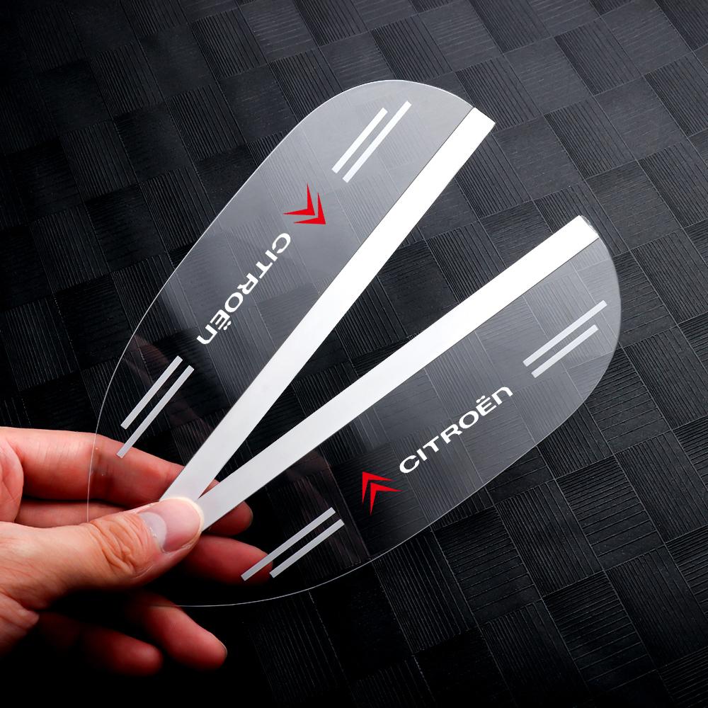 2Pcs Car Rearview Mirror Rain Eyebrow Sun Shade Protector Sticker For Citroen C4 C3 C-Elysee C5 C1 DS DS3 DS5 DS4 Jumper Picasso