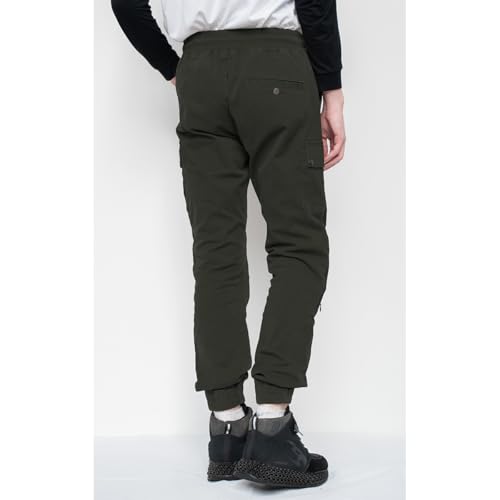 Komine Motorcycle Pants PK-753 Protective Cotton Jogger Pants Olive WL