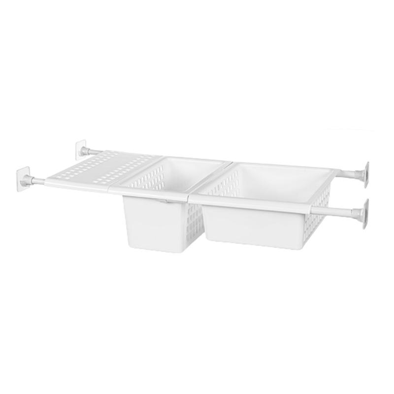 Retractable Under-Sink Organizer Cabinet Basket