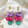 Orecchini a Clip Stile Etnico Design Colorato Orecchini Senza Foratura Orecchini a Fiore Per Donna Regalo