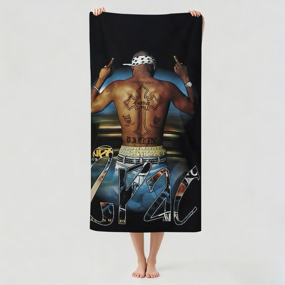 Singer 2pac Tupac Shakur Towel Drying Bath Towel Applicable To Light Swimming Camping Yoga Beach Out