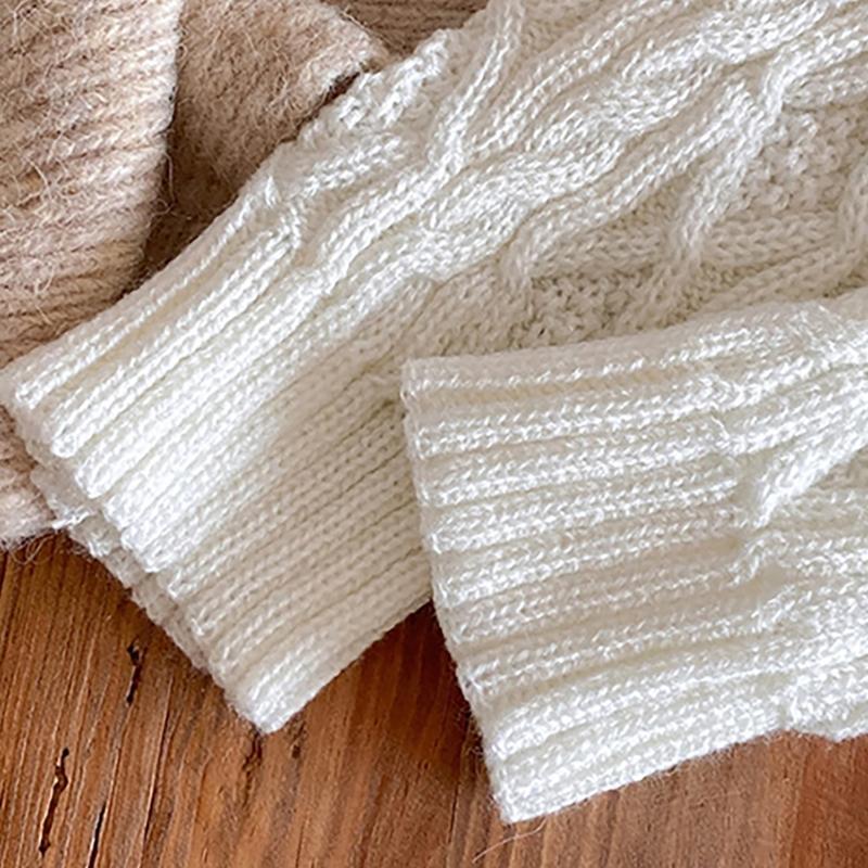 Girls Socks Spring Fall Korean Flipped Calf Sleeve Children Warm Autumn Winter Piled Socks Twisted Sock Sleeve