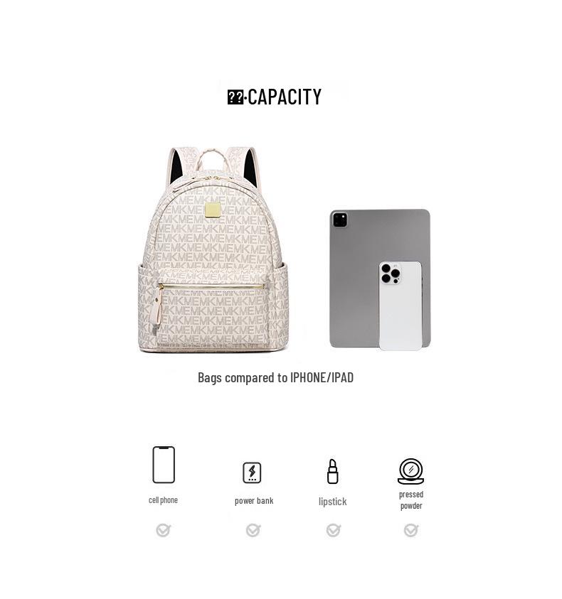 Trendy Large Capacity Women's Korean Style Backpack - Versatile Fashion for School or Commute