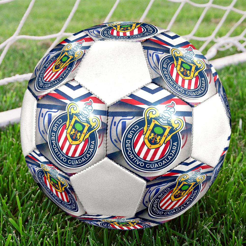 Club Deportivo Guadalajara football club Indoor Size 5 Soccer Ball Colorful Machine Stitched PVC Competition Ready Durable High-Bounce