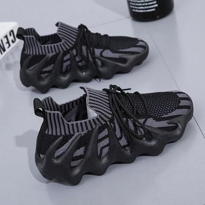 Autumn and Winter New Octopus Sock Shoes Women's Breathable Mesh Surface Flying Woven Surface Volcanic Women's Shoes Running Shoes for Women