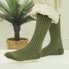 Bananasisters Brahms Knit Twisted Socks Khaki