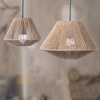 Woven Paper Rope Lamp Shade for Table Lamp Ceiling Fan Light Bulb Cover for Floor Light Lampshade for Bedroom Living Room Decor