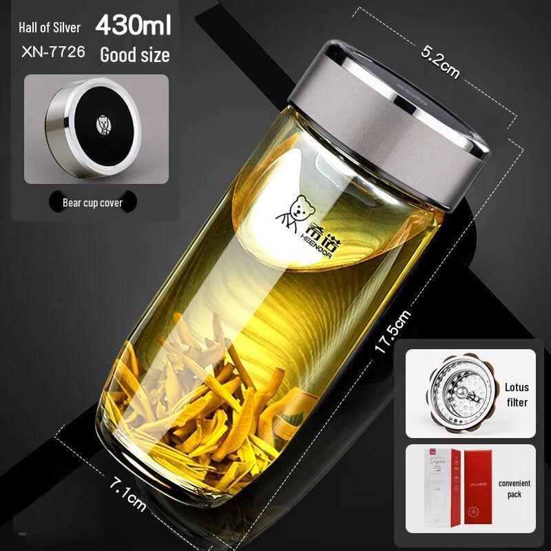 Heenoor Single-Layer High Borosilicate Glass Cup