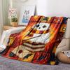 1 Manta de Franela con Estampado de Dibujos Animados, Alta Calidad, Cómoda para Todas las Estaciones, Decoración del Hogar, Calidez y Confort, Perfecta para Regalo de Navidad o Cumpleaños