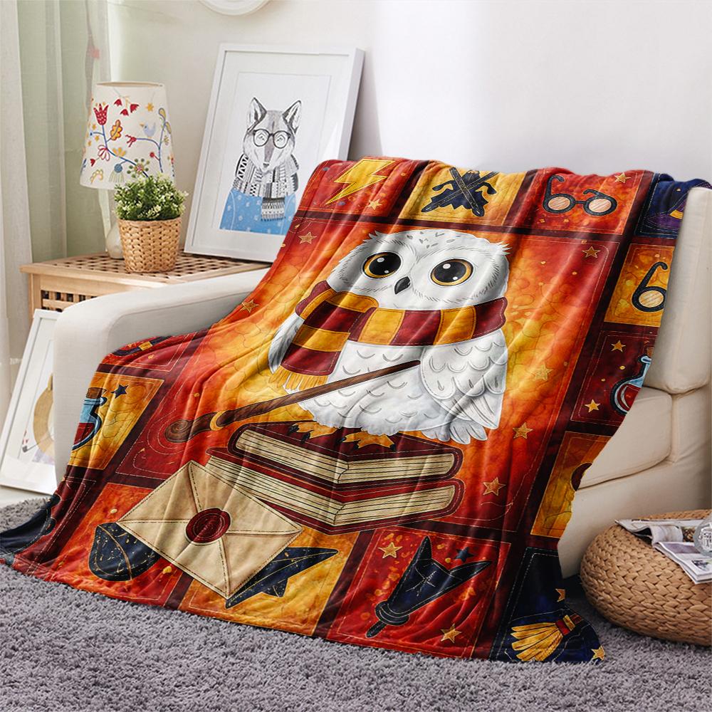 1 Manta de Franela con Estampado de Dibujos Animados, Alta Calidad, Cómoda para Todas las Estaciones, Decoración del Hogar, Calidez y Confort, Perfecta para Regalo de Navidad o Cumpleaños