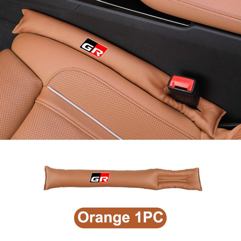For Toyota GR 86 Supra Yaris RAV4 Prius Corolla C-HR Auris Leather Car Seat Gap Plug Strip Leak-proof Soft Pad Auto Accessories