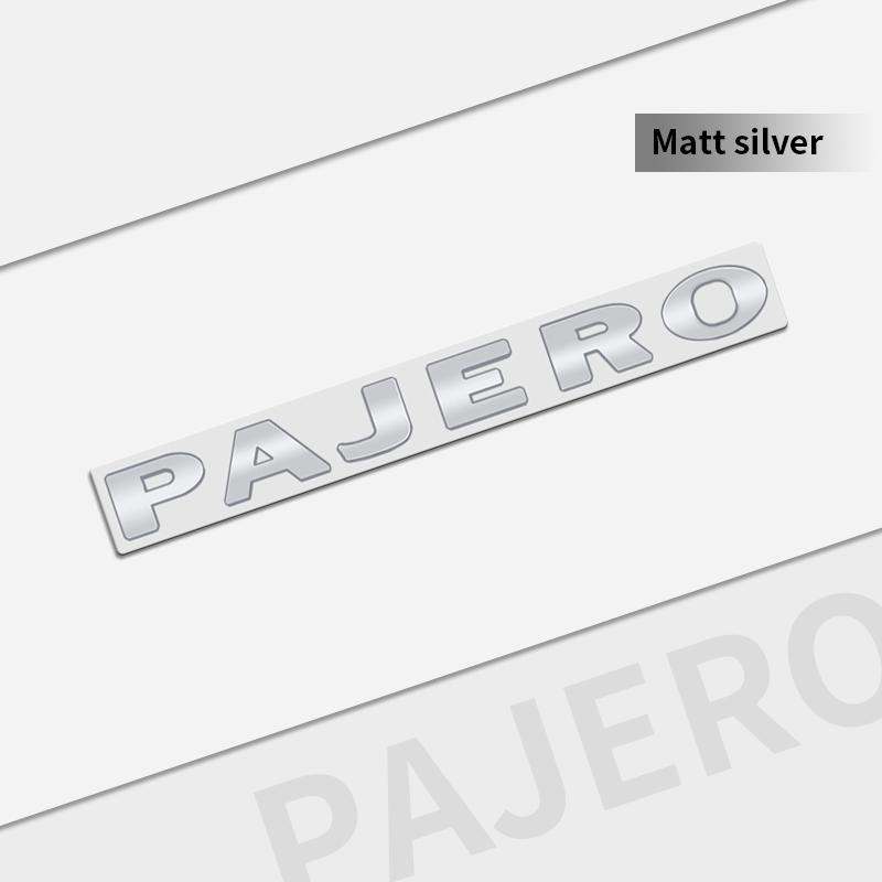 Metallo Automatico Per Mitsubishi PAJERO Emblema Styling Auto 3D Badge Scritta Decalcomanie Adesivo Baule Accessori Nero Lucido YE3