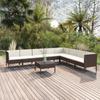 Day and Night - Day and Night Garden Furniture Set 9 Pieces and Brown Synthetic Rattan Cushions