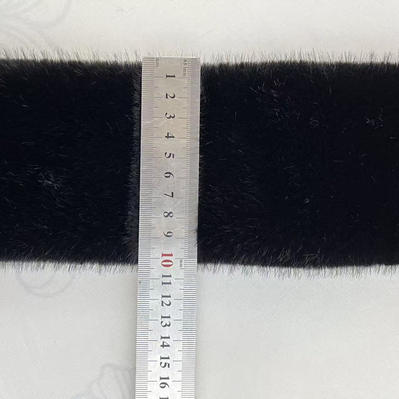 Autumn and Winter Faux Mink Fur Scarf, Fur Plush Faux Fur Scarf, Solid Color Versatile Double-sided Fur Collar
