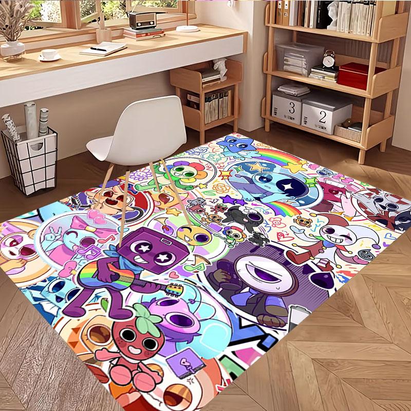 Dandy's World Print Rug, Washable Floor Carpet, For Entryway Dorm Laundry Room Office Study, Home Decor Birthday Christmas Gift
