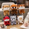 Plush Animal Figurine for Desk Decor, Cute Small Soft Stuffed Animal, Desktop Companion, Gift