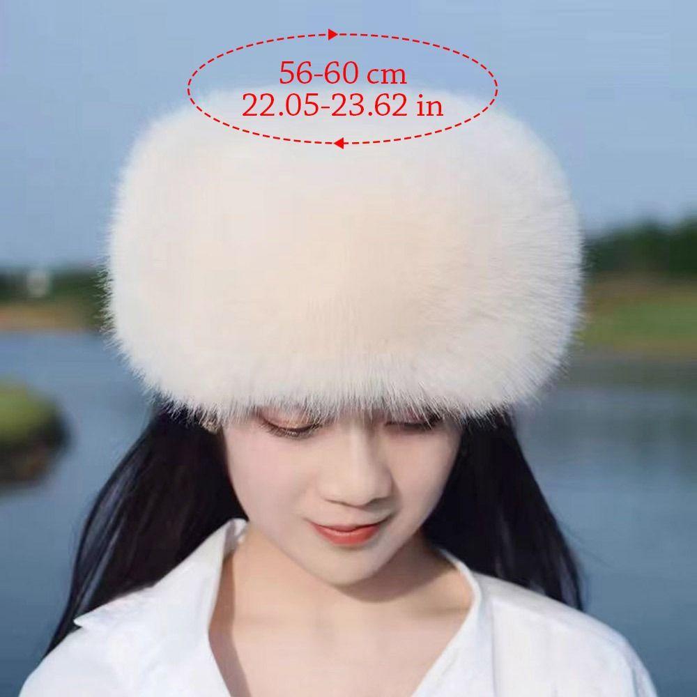 Ohrschutz Plüsch Fischerhut Warmer Panamahut Outdoor Fischerhut für Damen