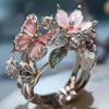 Crafts Vintage Rings Jewelry Accessories Finger Decorations Fashion Butterfly Ring
