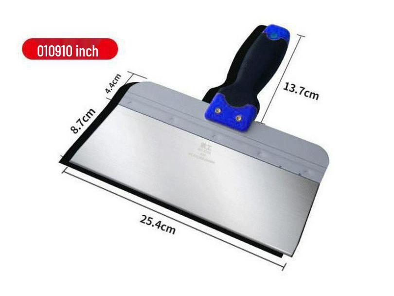 6", 20", 24" Stainless Steel Putty Plastering Tool Set: Sturdy, Wear-Resistant Scrapers for Cleaning and Spreading.