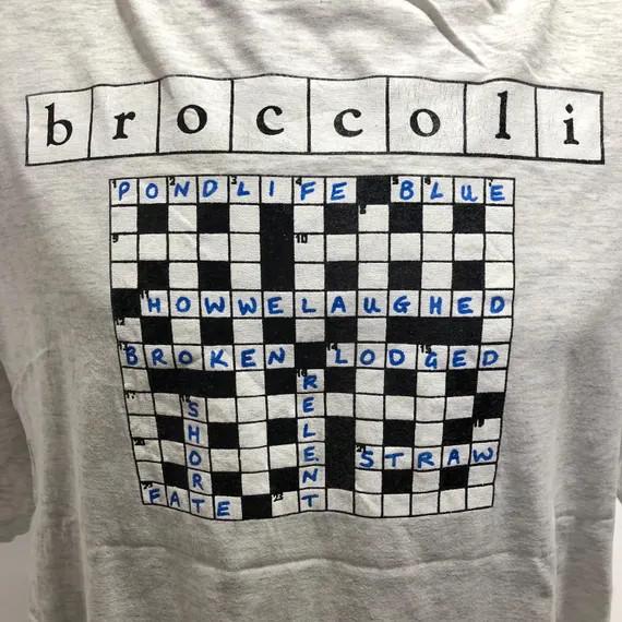 Vintage Broccoli band Gray Shirt Unisex Concert S to 5XL MQ393 Unisex T-Shirt L